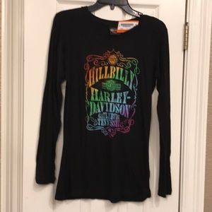 NWT Women Harley Davidson long sleeve women t shirt size XL